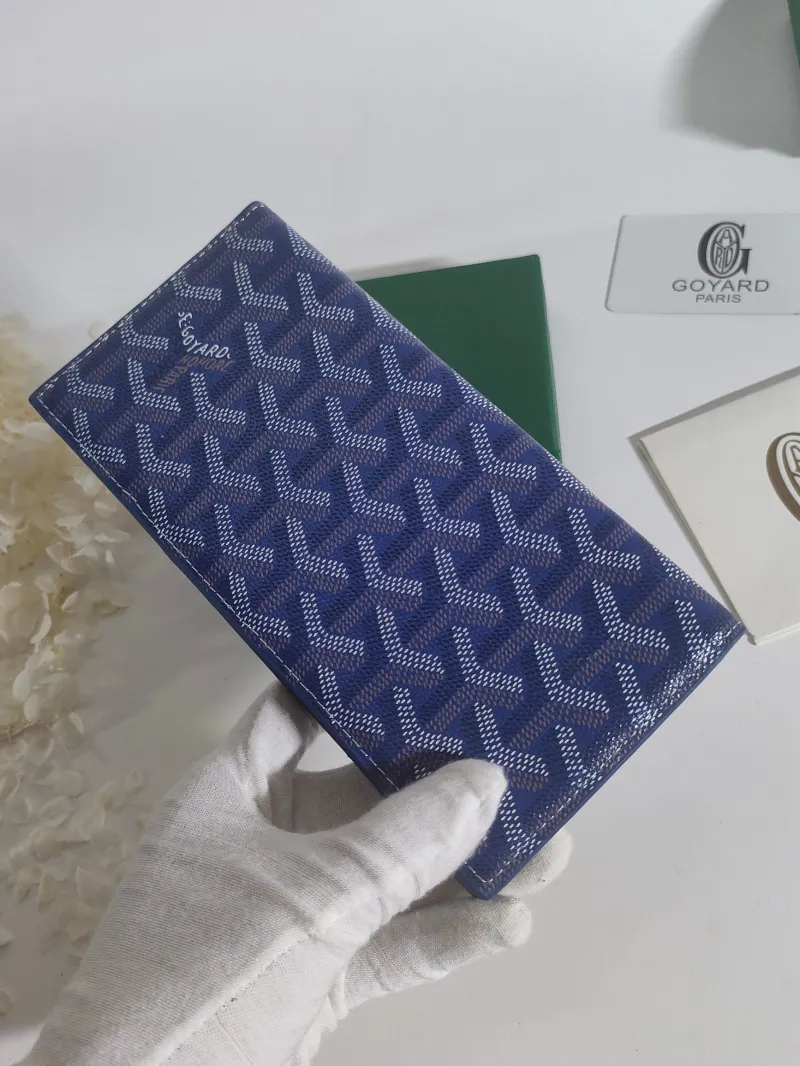 Goyard Blue Long Wallet 524 - Image 8
