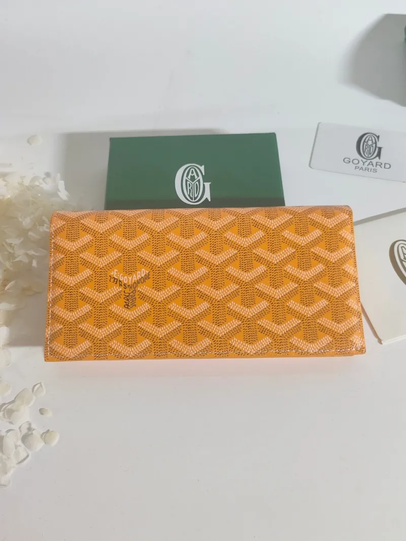 Goyard Orange Long Bifold Wallet