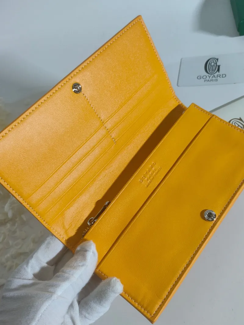Goyard Orange Long Bifold Wallet - Image 3