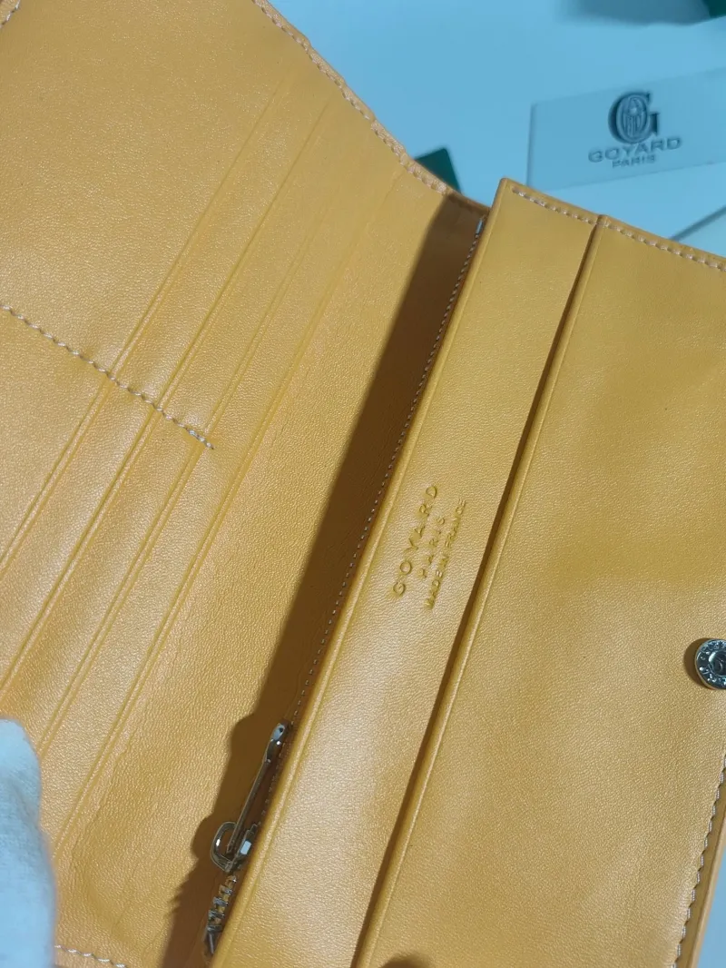 Goyard Orange Long Bifold Wallet - Image 4