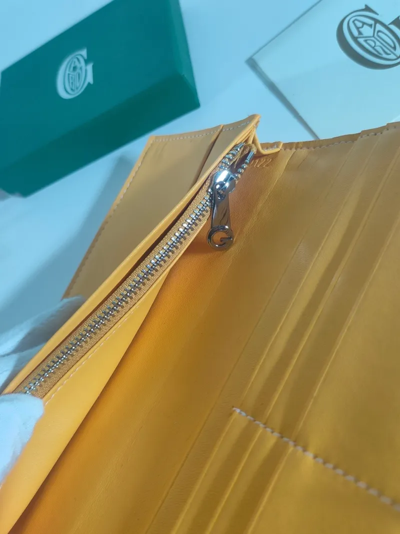Goyard Orange Long Bifold Wallet - Image 5
