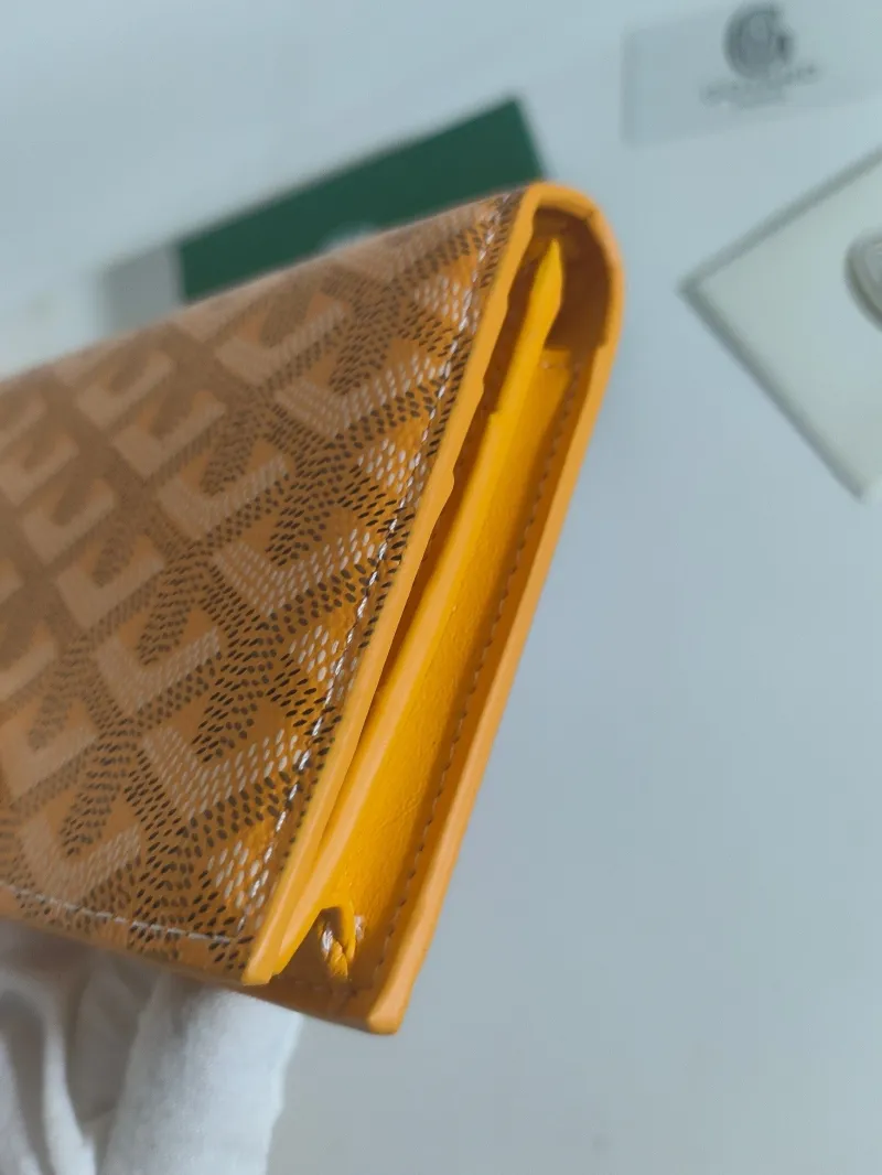Goyard Orange Long Bifold Wallet - Image 6