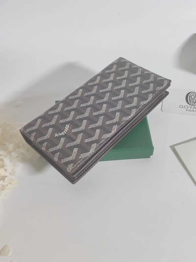 Goyard Brown Long Wallet 526 - Image 3
