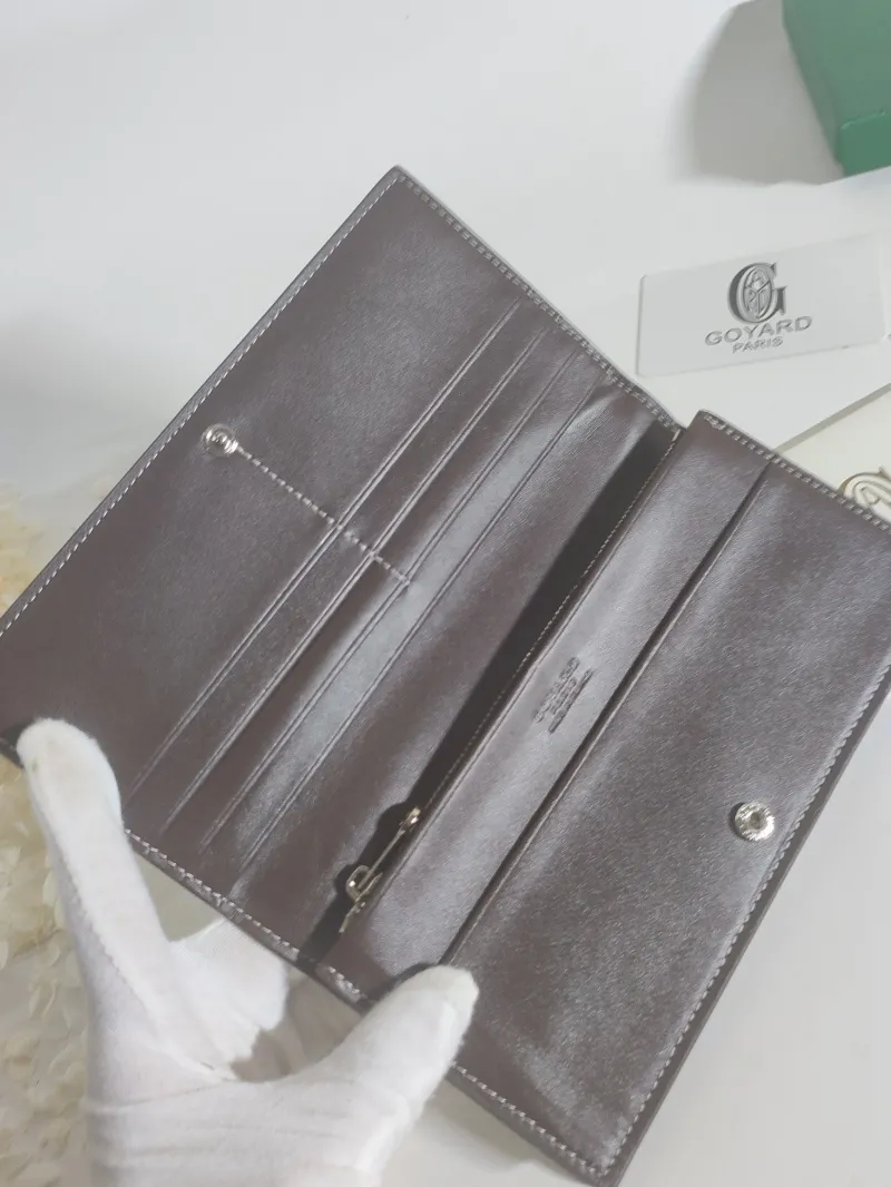 Goyard Brown Long Wallet 526 - Image 4
