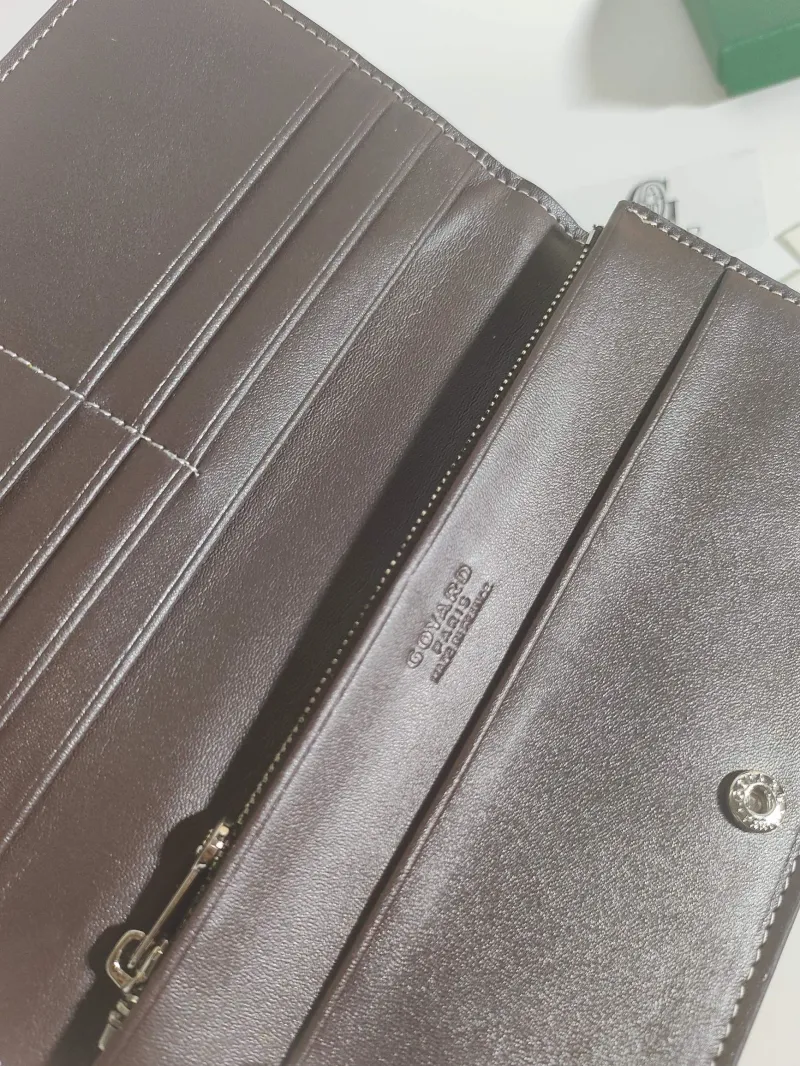 Goyard Brown Long Wallet 526 - Image 5