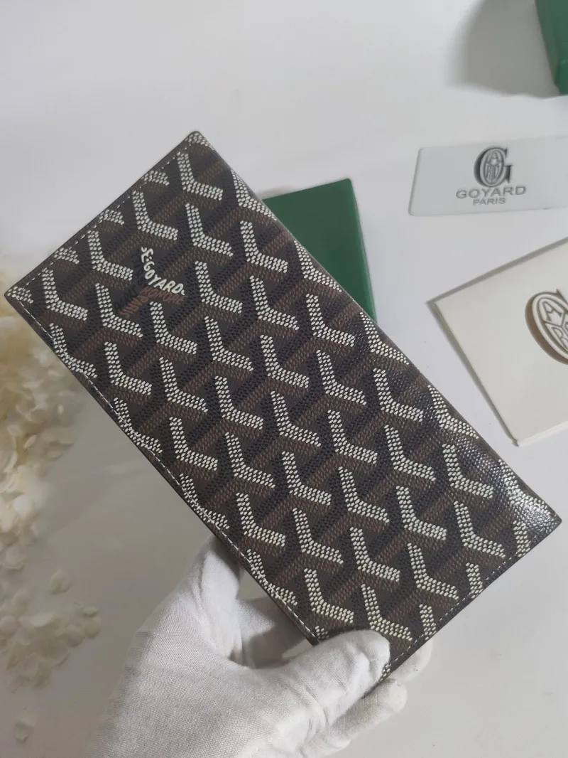 Goyard Brown Long Wallet 526 - Image 8