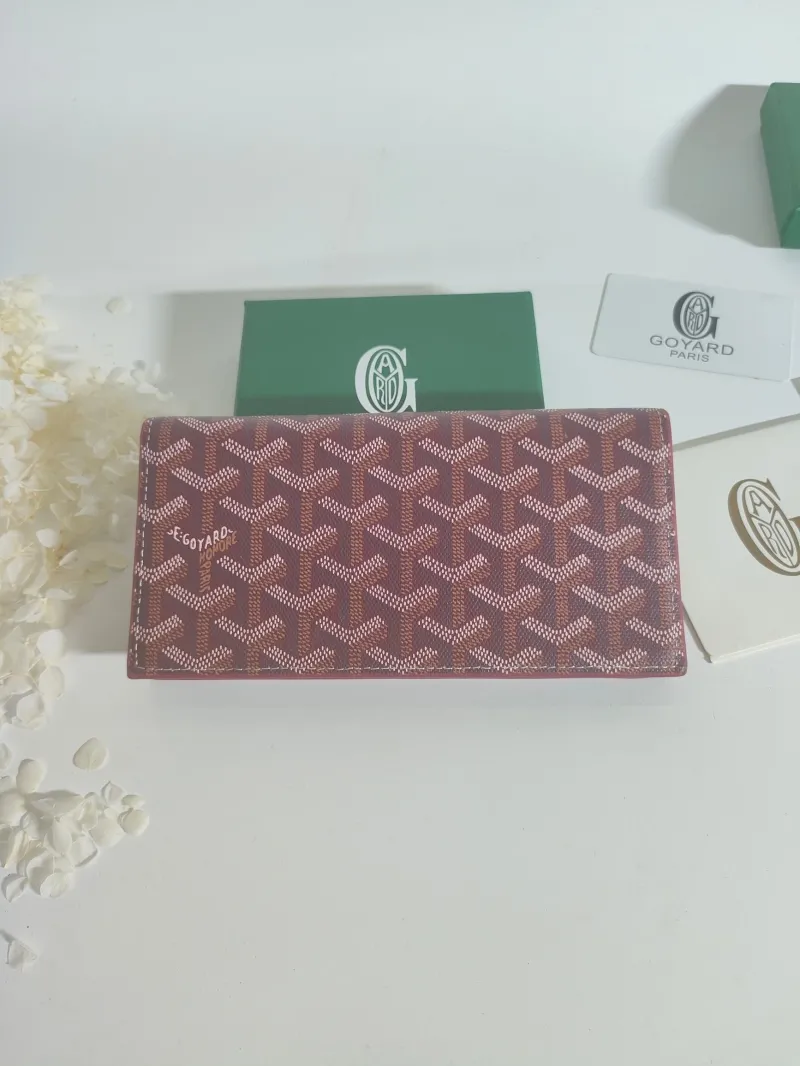 Goyard Burgundy Long Wallet 527