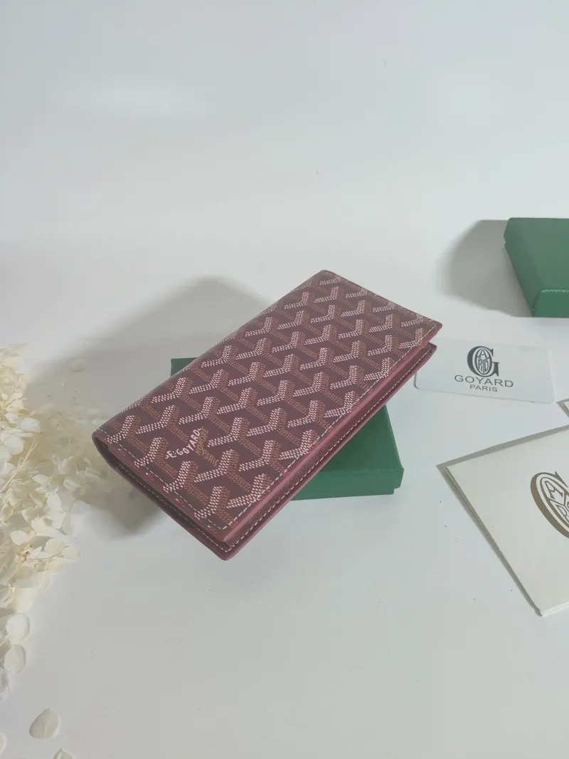 Goyard Burgundy Long Wallet 527 - Image 3