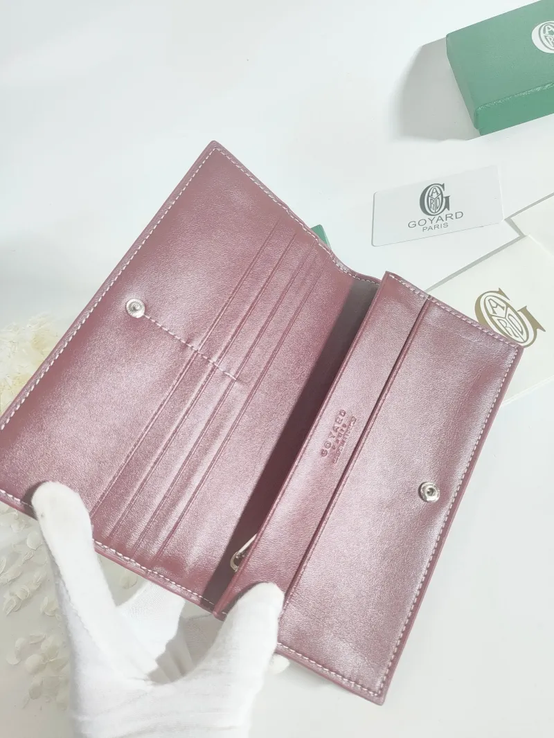 Goyard Burgundy Long Wallet 527 - Image 4