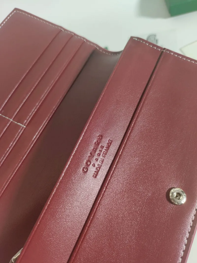 Goyard Burgundy Long Wallet 527 - Image 5