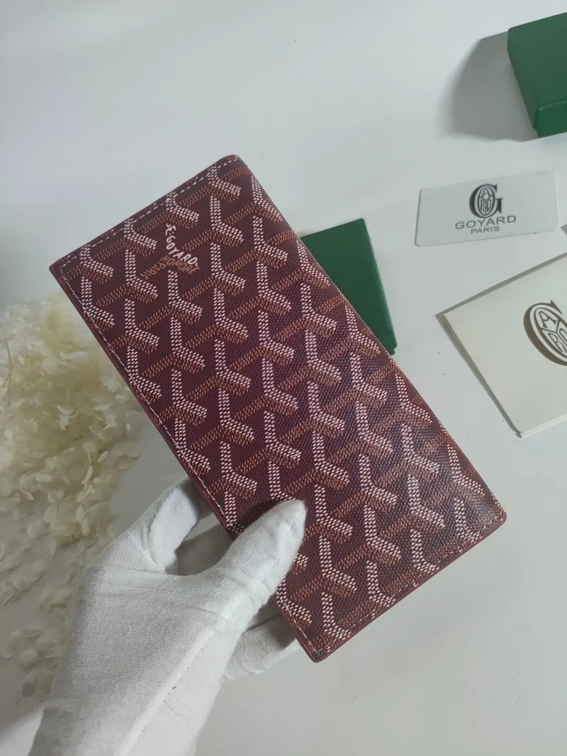 Goyard Burgundy Long Wallet 527 - Image 8