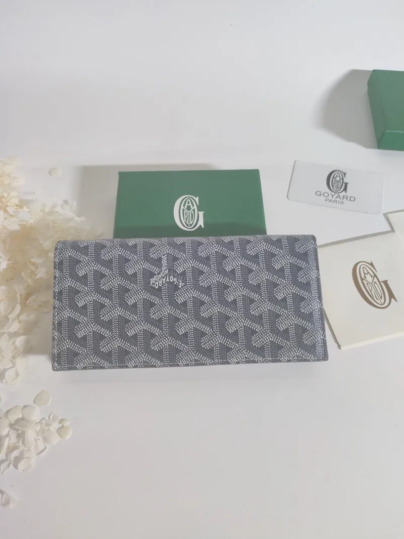 Alternative view of Goyard Gray Long Wallet 528
