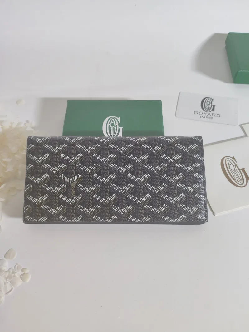 Goyard Dark Gray Long Wallet 529