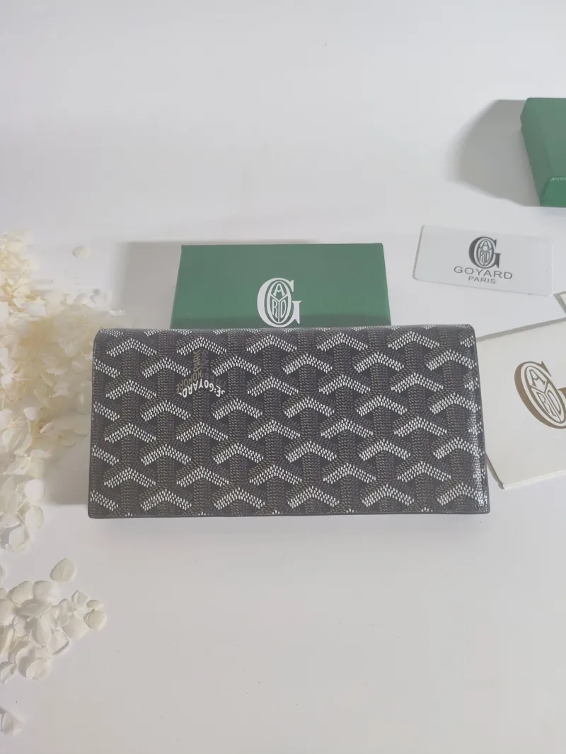 Alternative view of Goyard Dark Gray Long Wallet 529