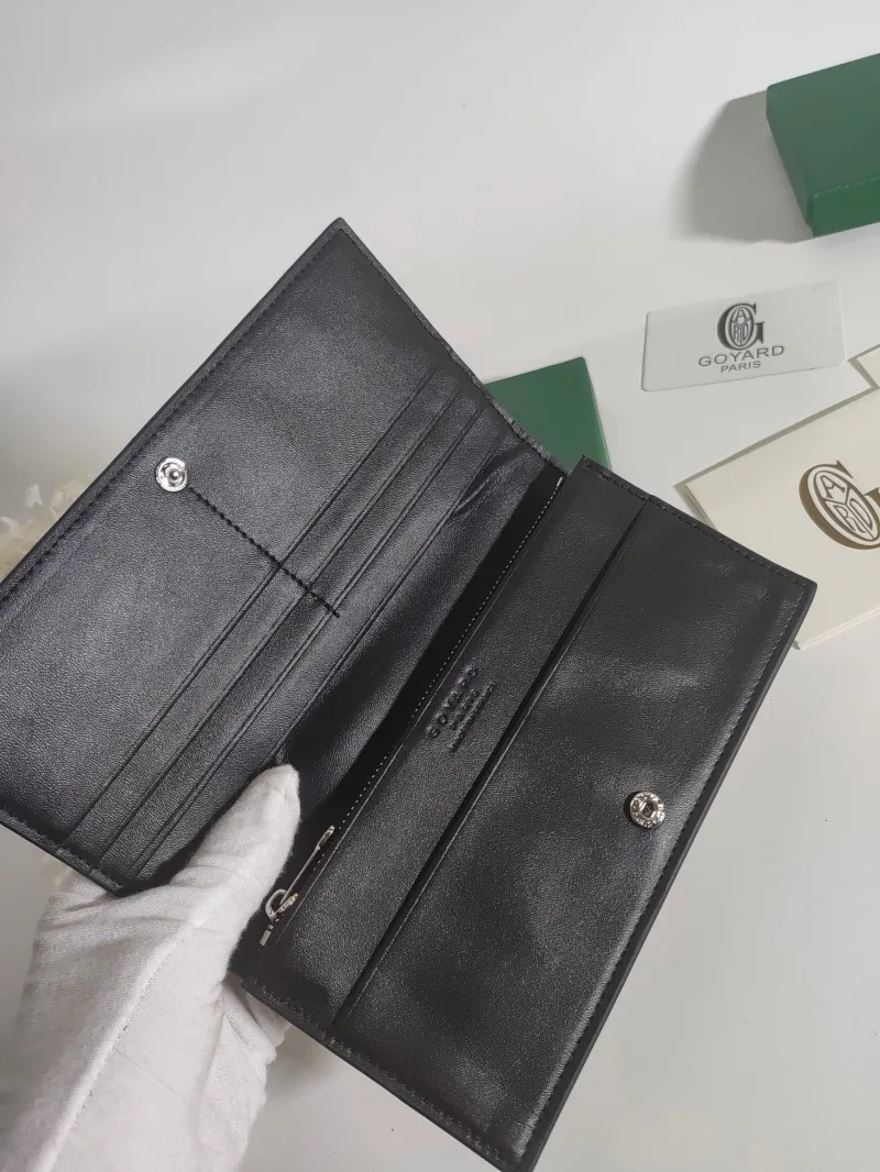 Goyard Dark Gray Long Wallet 529 - Image 4