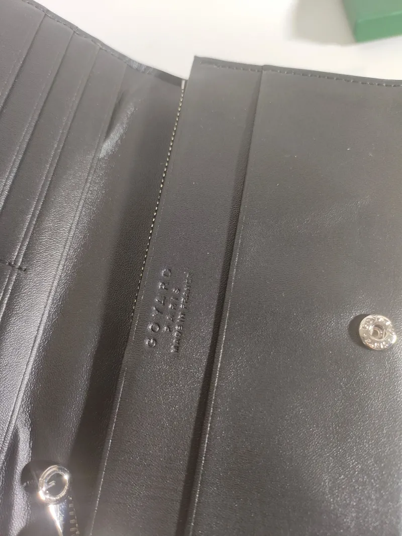 Goyard Dark Gray Long Wallet 529 - Image 5