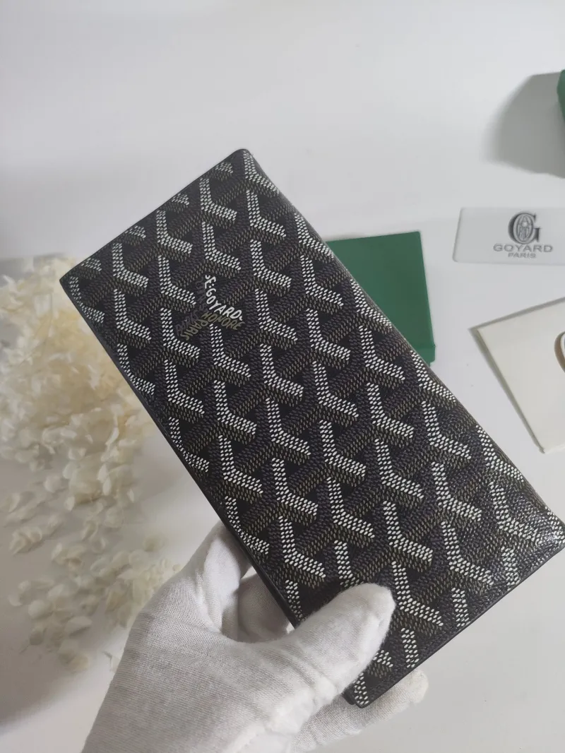 Goyard Dark Gray Long Wallet 529 - Image 8