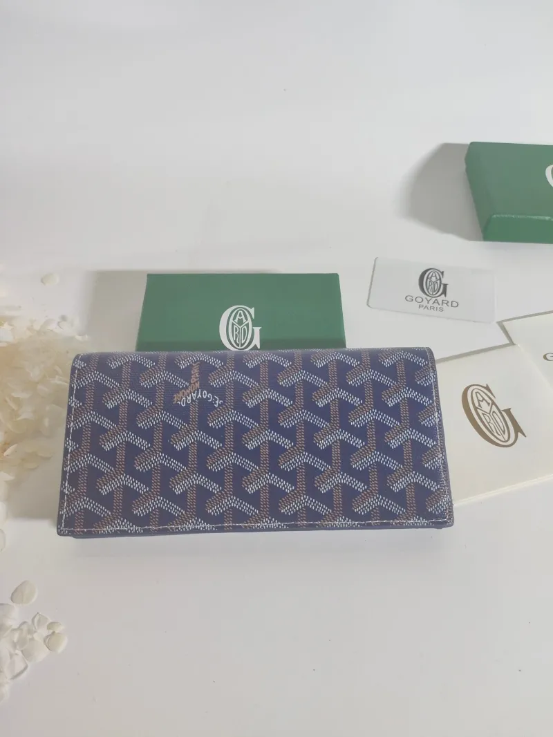 Alternative view of Goyard Blue Long Wallet 530