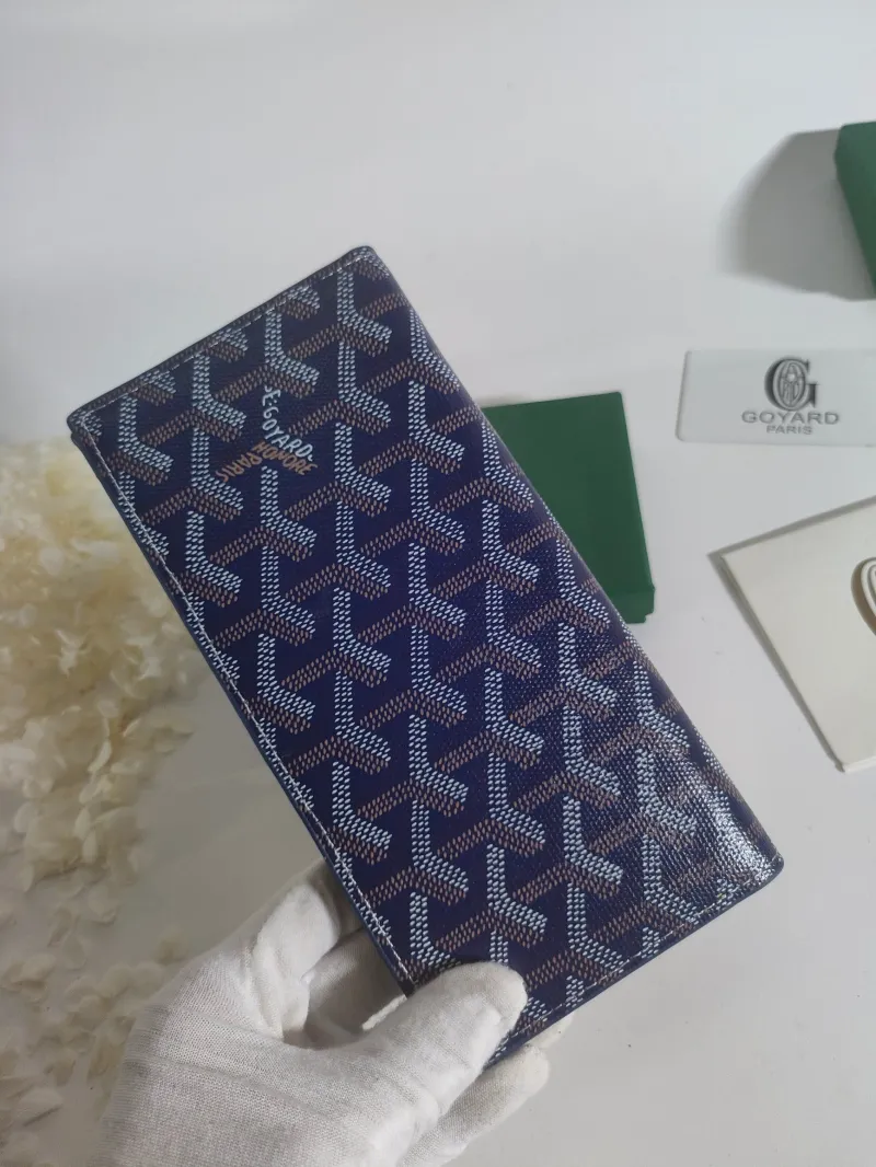 Goyard Blue Long Wallet 530 - Image 7