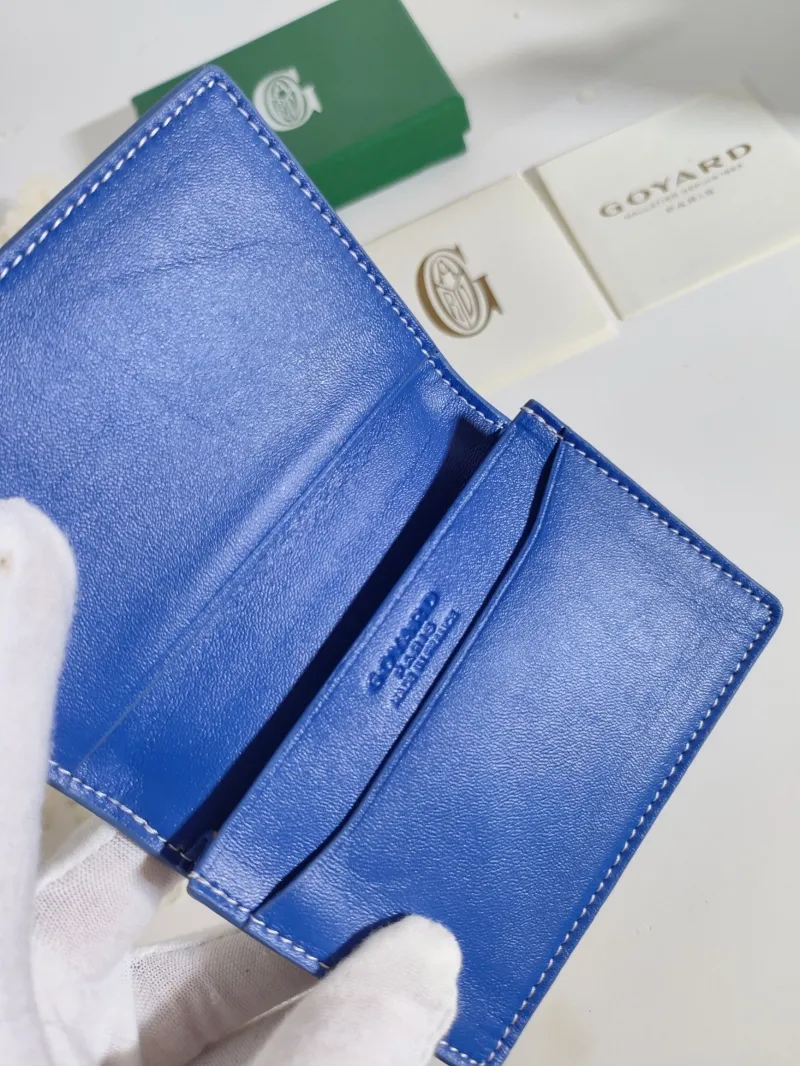 Goyard Blue Leather Wallet 577 - Image 4