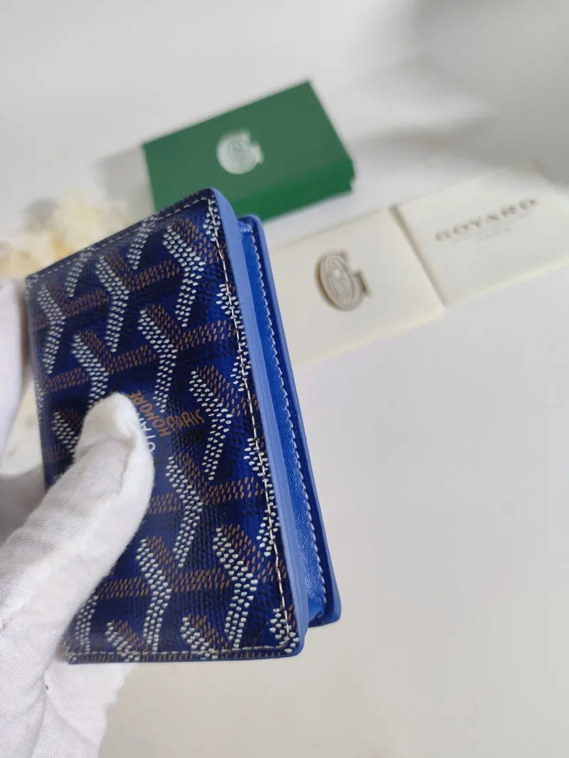 Goyard Blue Leather Wallet 577 - Image 6