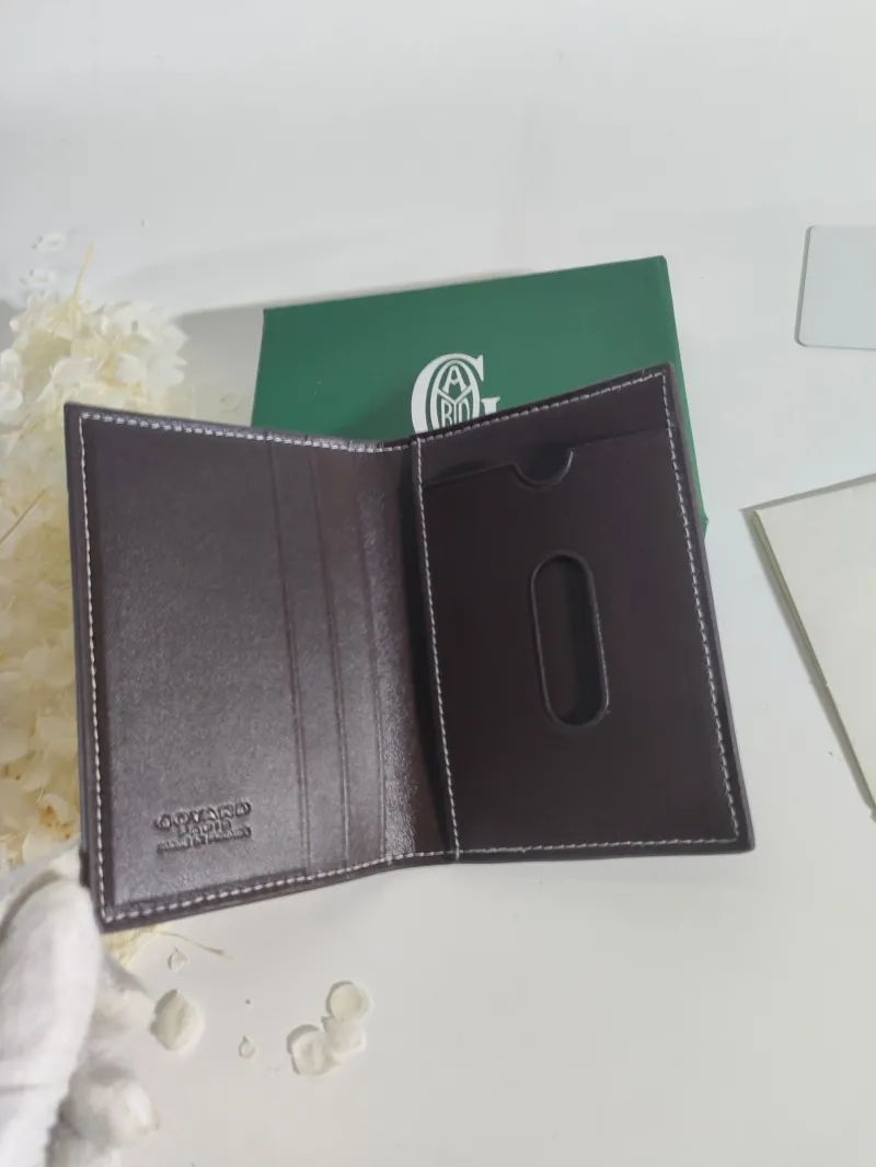 Goyard Brown Monogram Passport Wallet - Image 4