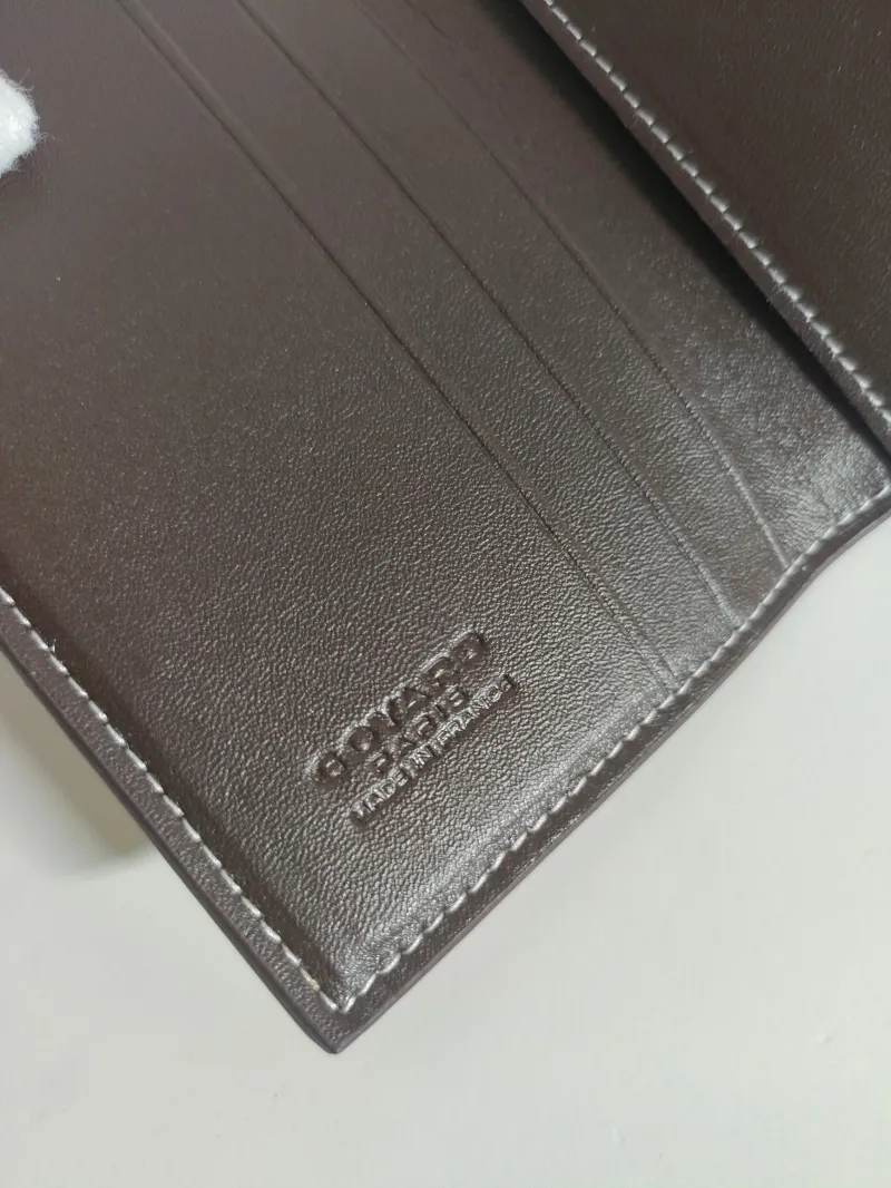 Goyard Brown Monogram Passport Wallet - Image 6