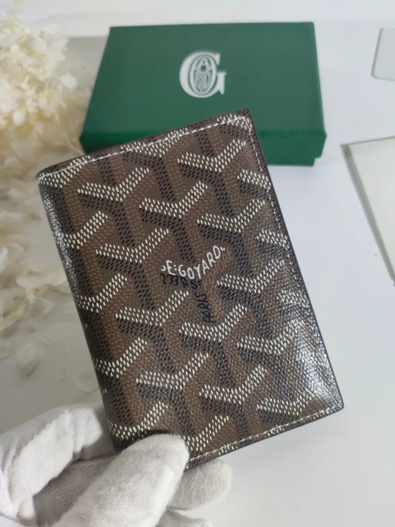 Goyard Brown Monogram Passport Wallet - Image 7