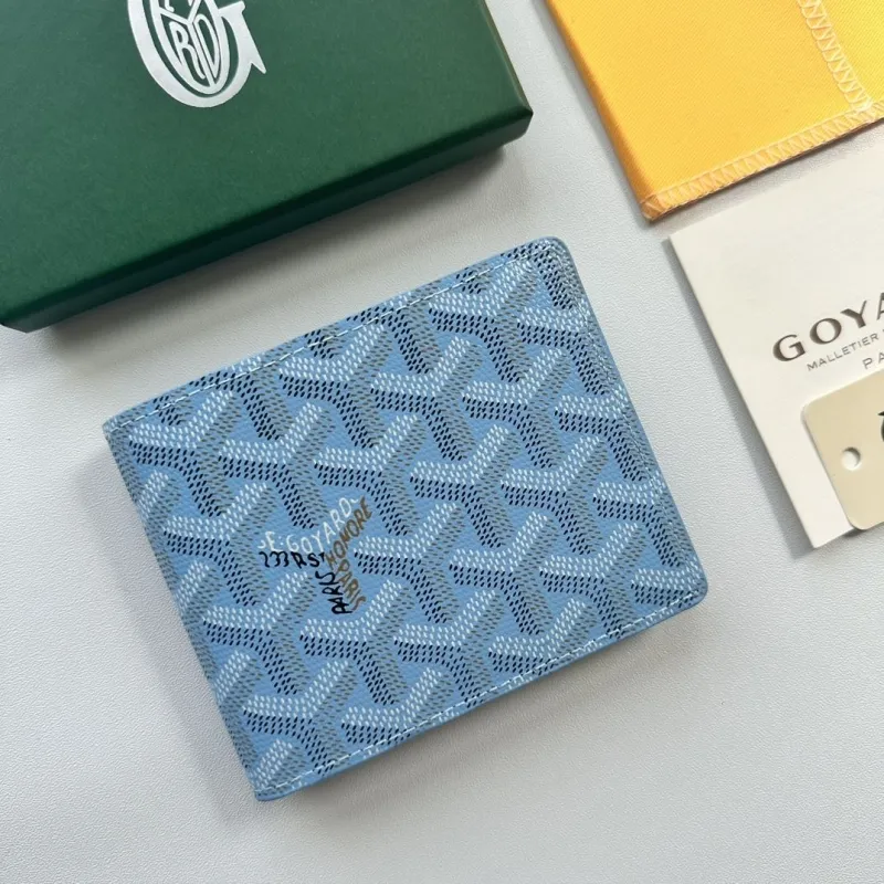 Goyard Light Blue Bifold Wallet - Image 4