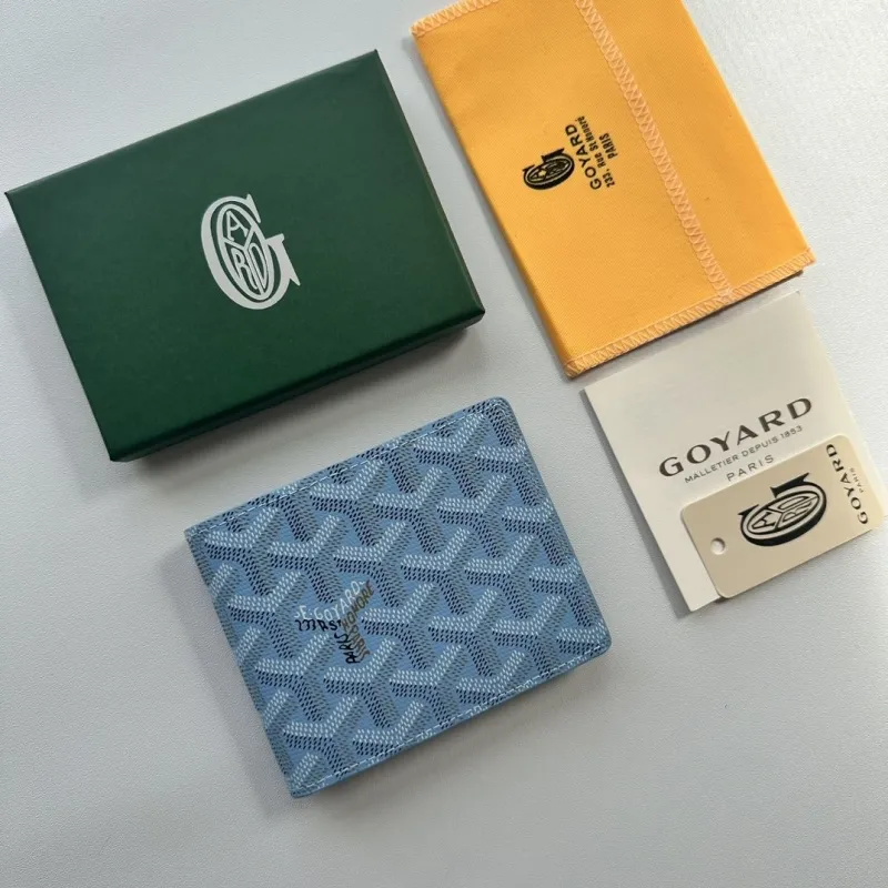 Goyard Light Blue Bifold Wallet - Image 5