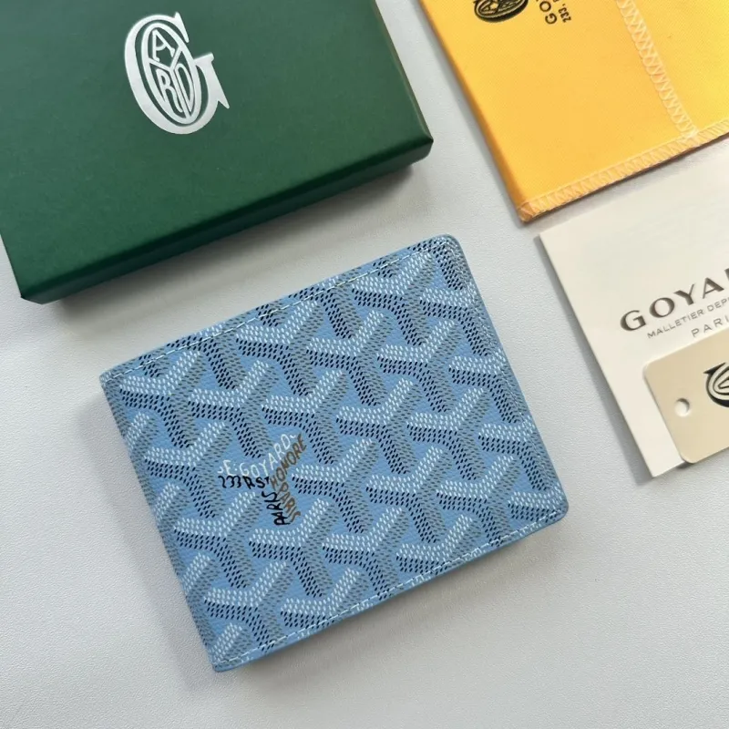 Goyard Light Blue Bifold Wallet - Image 6