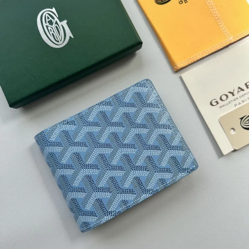Goyard Light Blue Bifold Wallet - Image 7