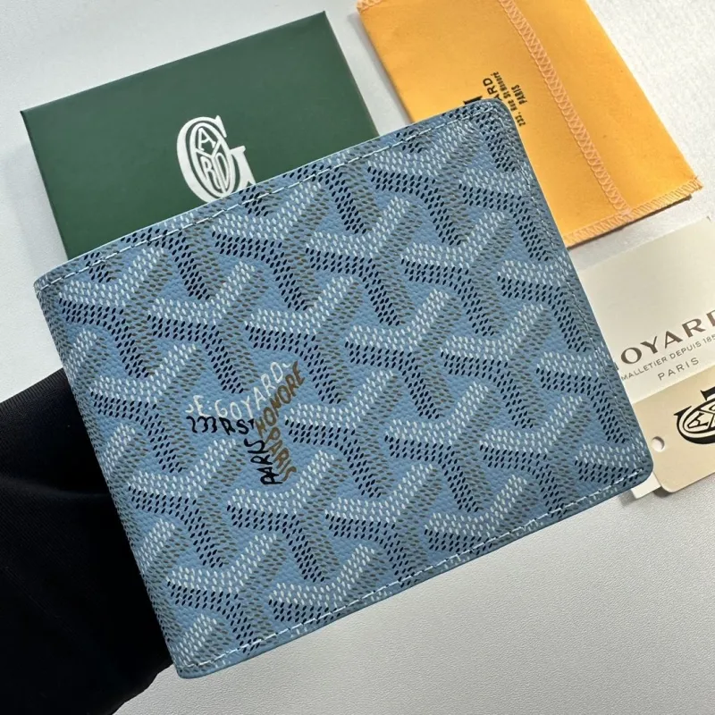 Goyard Light Blue Bifold Wallet - Image 8