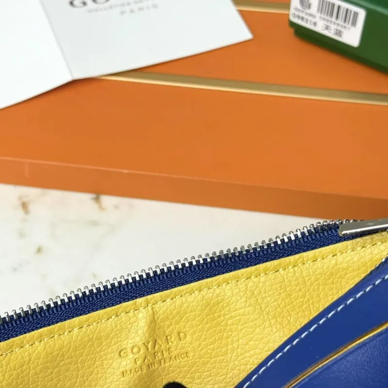 Goyard Blue Zip Wallet 657 - Image 8
