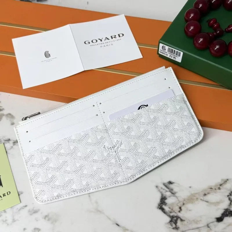 Goyard White Zip Wallet G98316