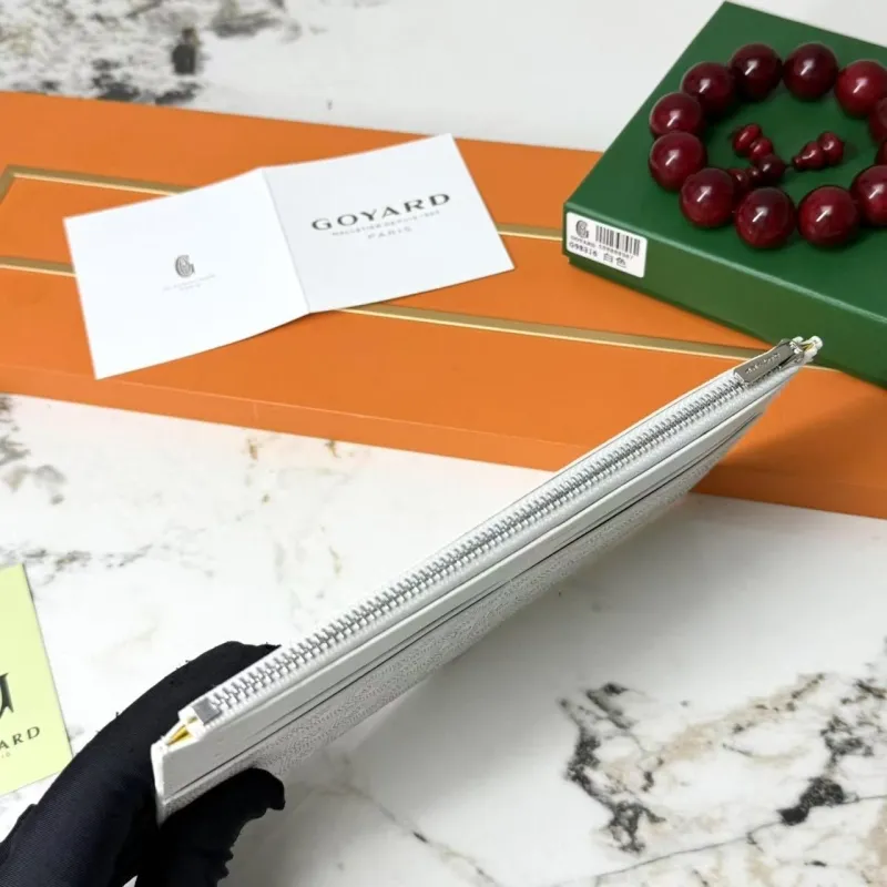 Goyard White Zip Wallet G98316 - Image 5