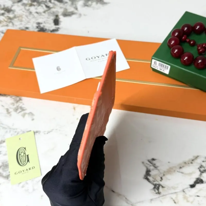 Goyard Orange Zip Wallet 665 - Image 6