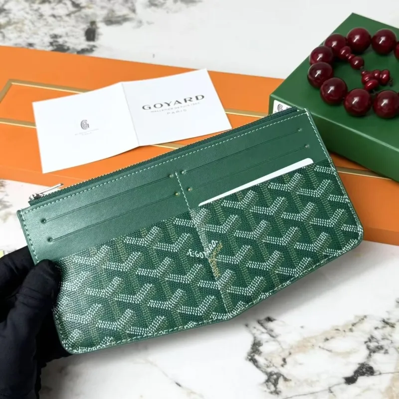 Alternative view of Goyard Green Zip Card Wallet