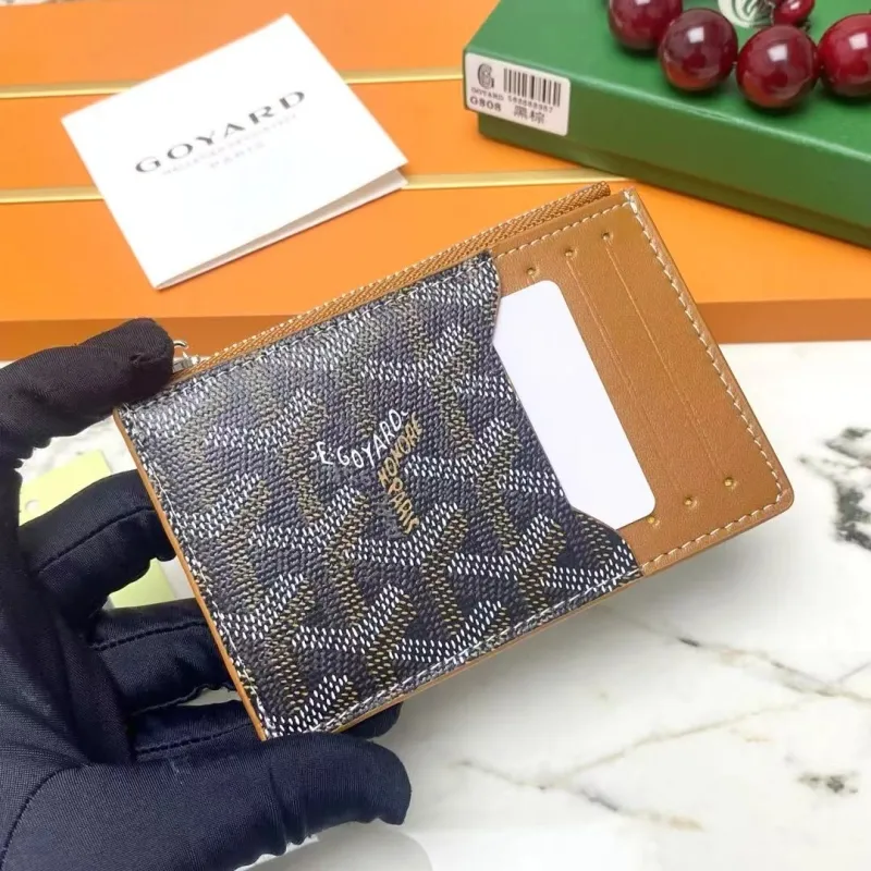 Alternative view of Goyard G808 Black Brown Card Holder Wallet