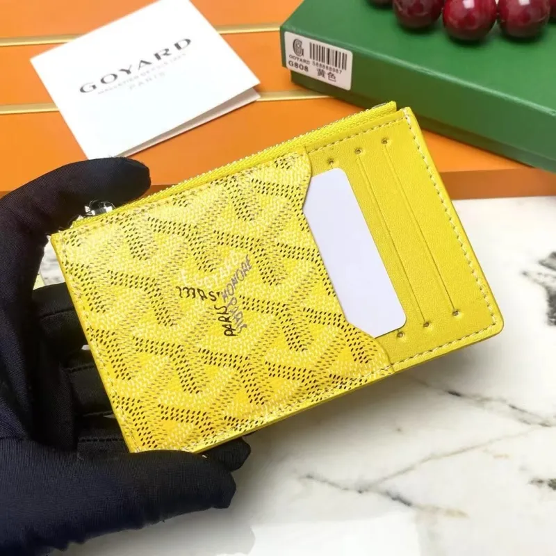 Alternative view of Goyard Yellow Zip Card Holder G808