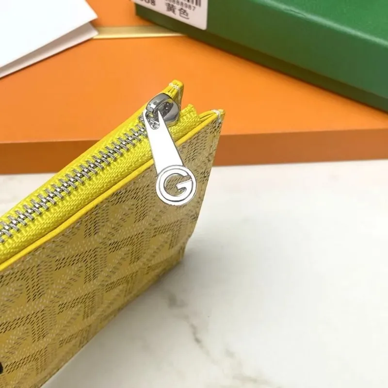 Goyard Yellow Zip Card Holder G808 - Image 7