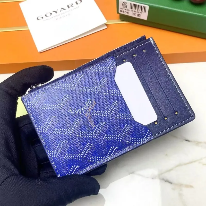 Alternative view of Goyard Blue Zip Card Holder Wallet G808