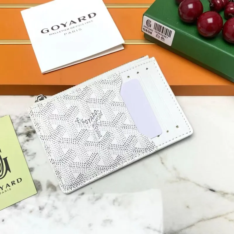 Goyard White Card Holder Wallet G808
