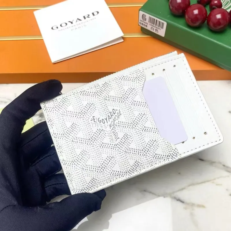 Alternative view of Goyard White Card Holder Wallet G808