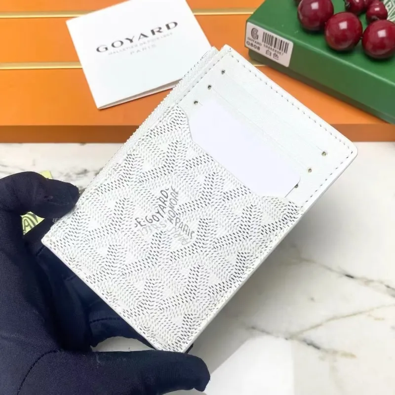 Goyard White Card Holder Wallet G808 - Image 3