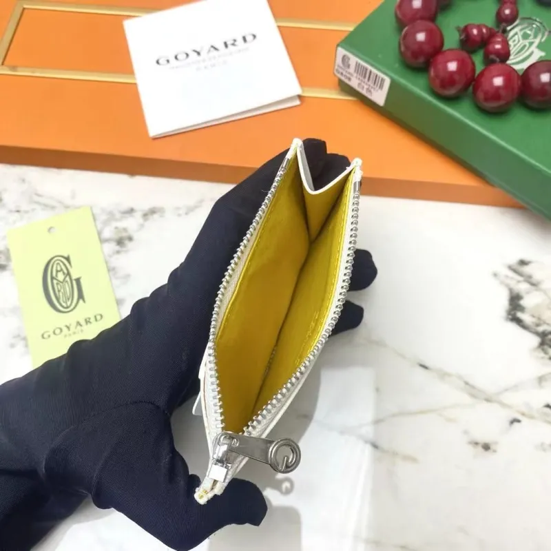 Goyard White Card Holder Wallet G808 - Image 8