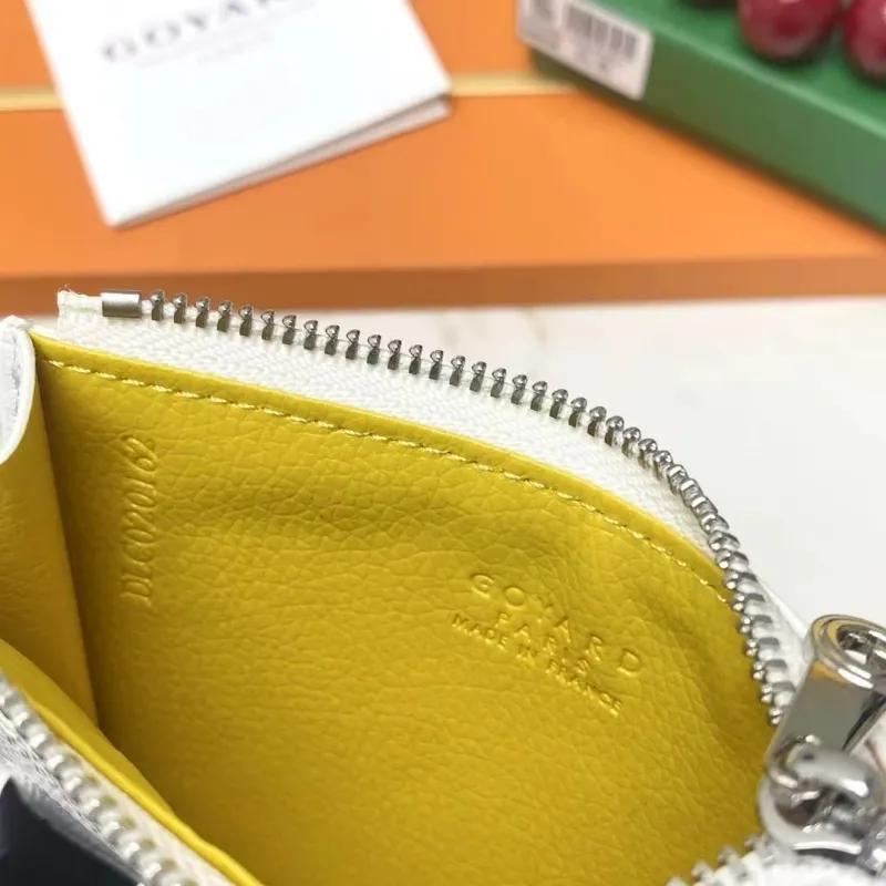 Goyard White Card Holder Wallet G808 - Image 9