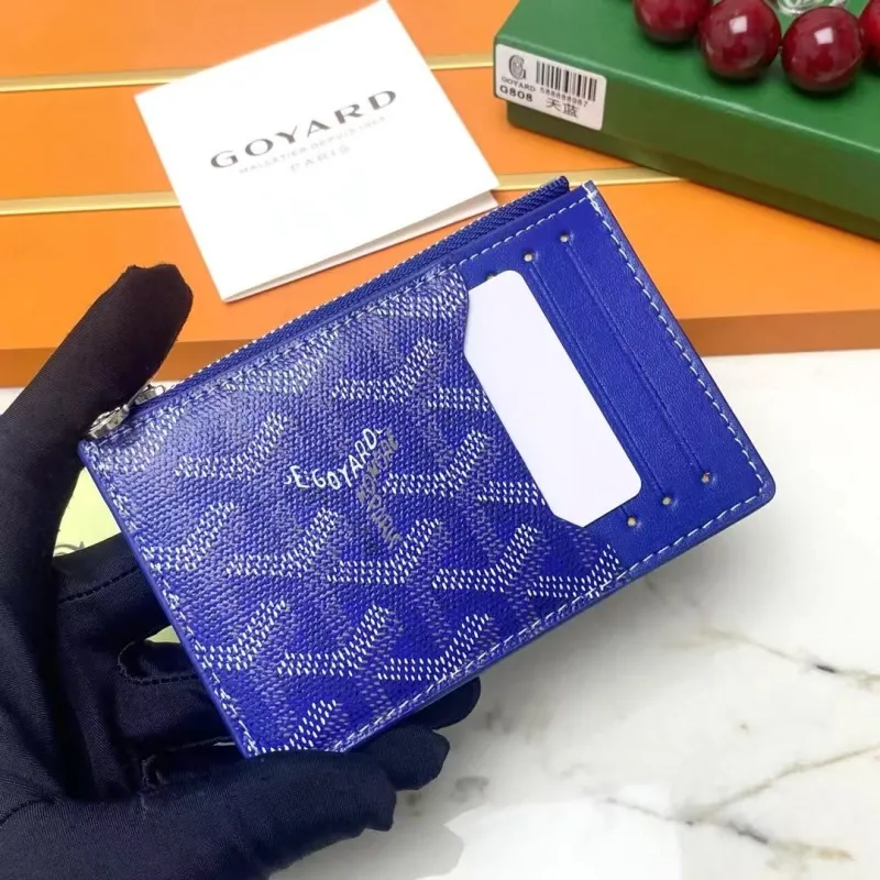 Alternative view of Goyard Blue Card Holder Wallet G808