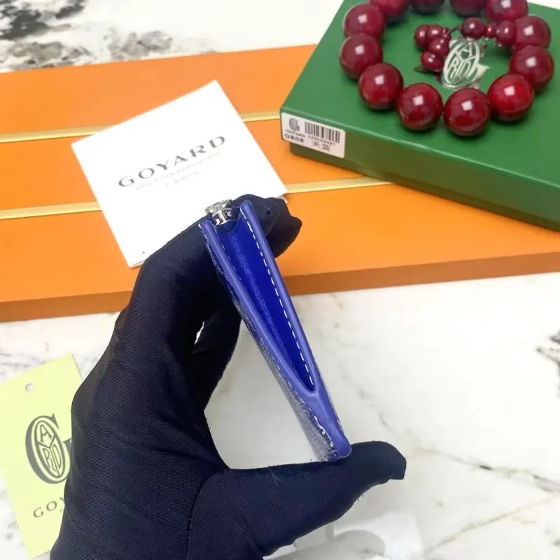 Goyard Blue Card Holder Wallet G808 - Image 6