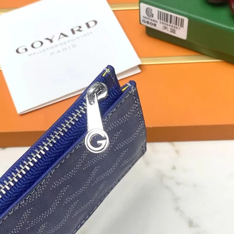 Goyard Blue Card Holder Wallet G808 - Image 7